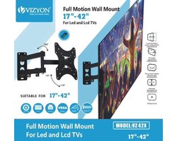 Universele Monitor Muurbeugel - Wand Ophang Beugel Steun - Televisie Ophangsysteem Muur Ophangbeugel - Wall Mount Houder - TV Monitorbeugel Wandsteun Ophangsysteem - Voor Schermen Van 10-30 Inch - Licht Kantelbaar