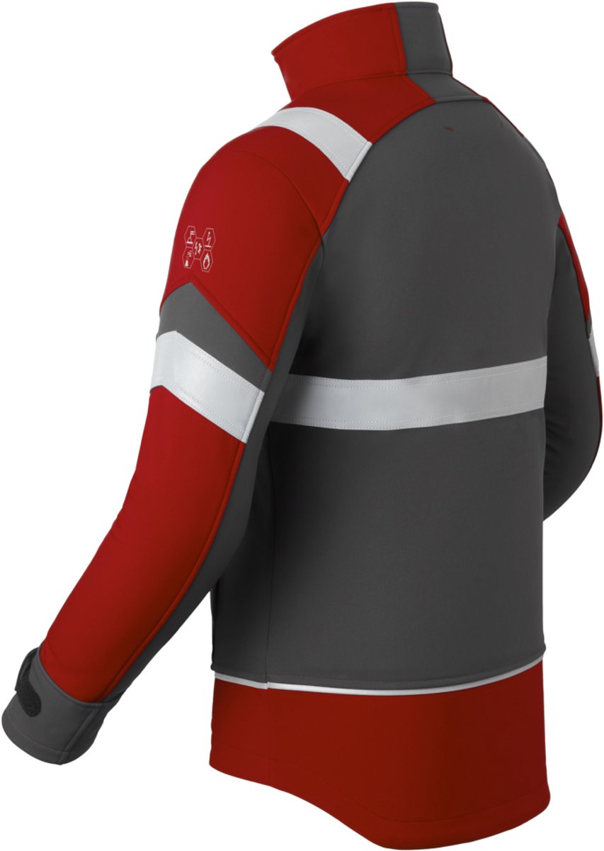 HAVEP Softsh. 5-Safety Image+ 50384 - Charcoal/Rood - M