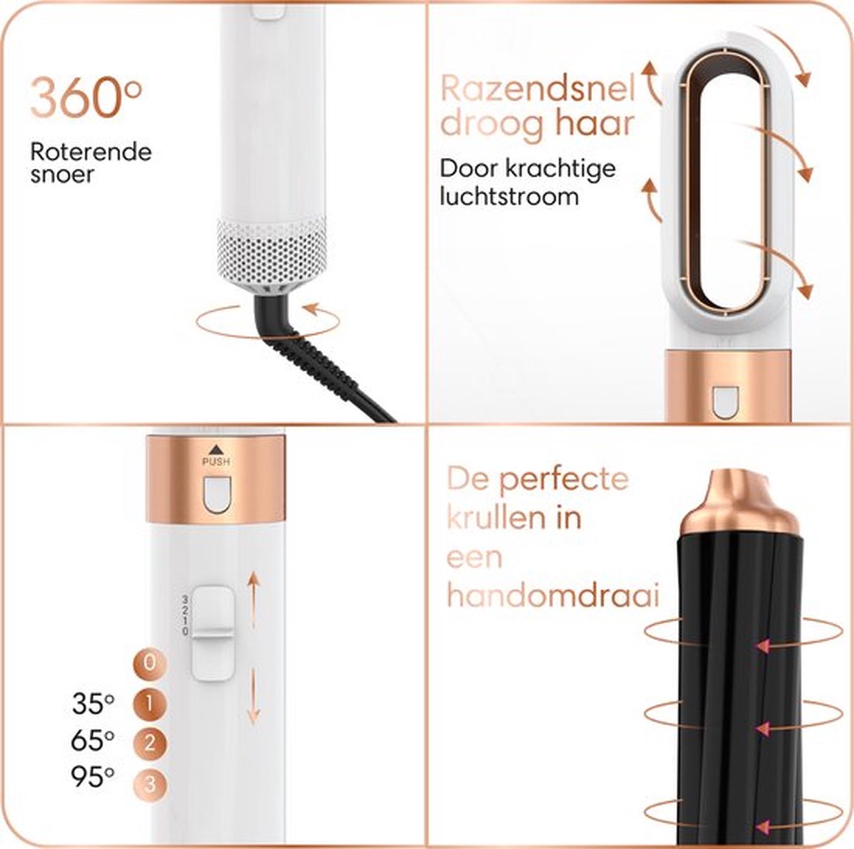 Luxe 5 in 1 Multistyler - Krultang - Multistyler - afbeelding 2