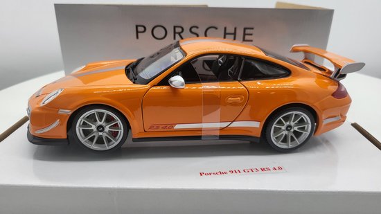 Bburago Porsche 911 GT3 RS 4.0 2012 Limited edition 3000 stuks - modelauto - schaalmodel - oranje - schaal 1:18 van Merkloos — afbeelding 2