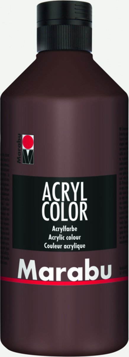 Marabu 12010075040 acrielverf 500 ml Bruin Koker
