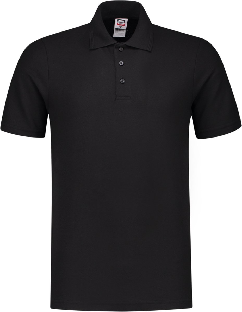Tricorp 201018 Poloshirt 60°C Wasbaar - Zwart - 4XL