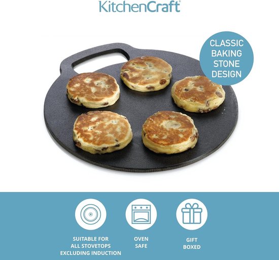 Gietijzeren Bakplaat - 27cm - KitchenCraft | Cast Iron - Habitas