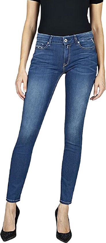 Replay Pantalons Jeans Femme NEW LUZ coupe skinny Blauw 25W / 28L Adultes