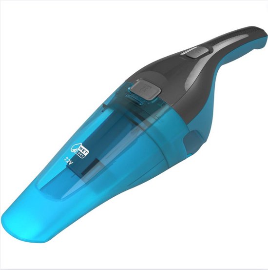 Foto: Handheld vacuum cleaner handstofzuiger draadloos compact design kruimeldief snoerloos krachtige zuigkracht blauw en grijs