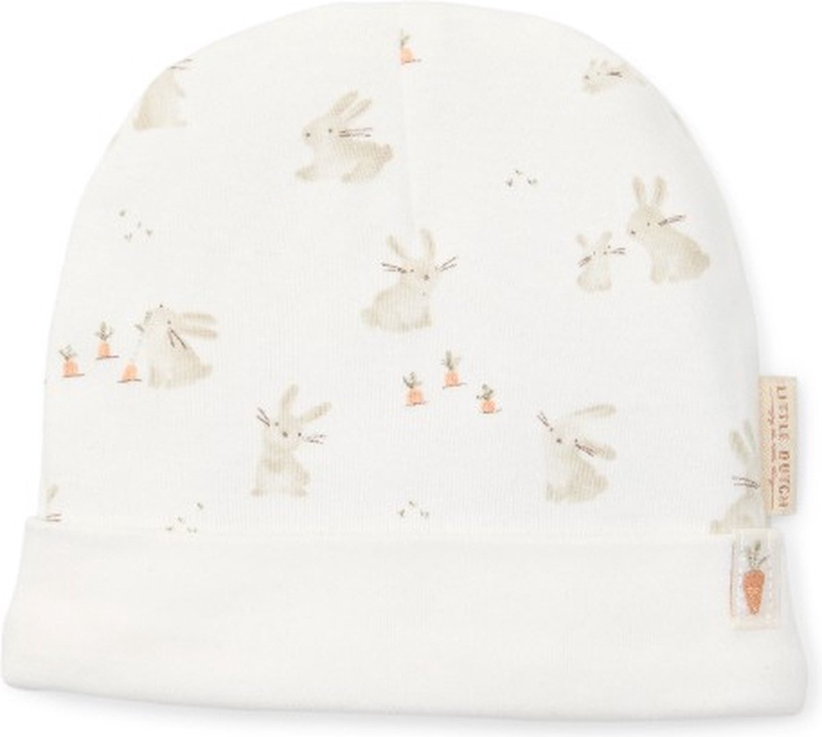 Little Dutch Babymuts - Maat 62-74 - Muts Jongens & Meisjes - Wit - Baby Bunny
