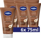 Bol.com Vaseline Intensive Care Handcreme - Cocoa Hydrate - met Ultra-Hydrating Lipids en pure cacaoboter - 6 x 75 ml aanbieding