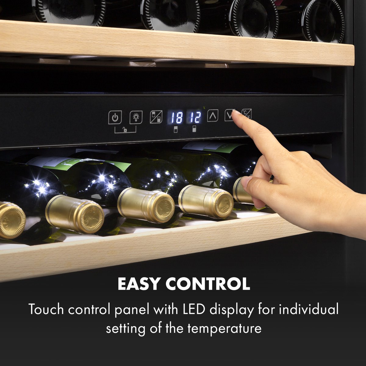 Klarstein Vinsider 36 - Wijnkoelkast - 36 Flessen - afbeelding 3