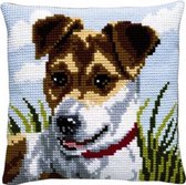 Kit broderie Pako Coussin Jack Russel