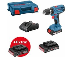 Bosch Professional GSR 18V-21 Accuboormachine – Met 3 x 18 V (2.0Ah) accu en lader