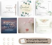 Cartes de condoléances - Cartes de vœux - Cartes funéraires - Y compris enveloppes et sceaux - Cartes - Conception et design propres