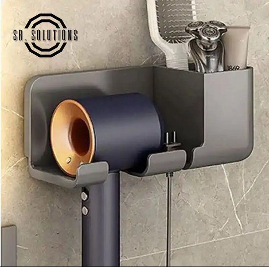 Haardroger Houder Zwart Aan De Muur Gemonteerde Haardroger Houder Haardroger Houder Haak Organizer Voor Dyson Supersonic Haardroger