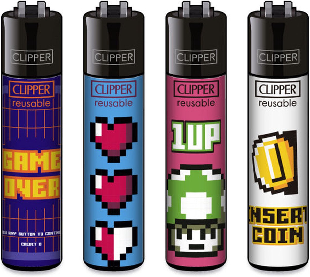 Goedkoopste Clipper Classic Large Aanstekers Games & Hobbies (4 Stuks