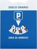 Car Parking Disc 15 x 12 cm with PVC Protective Cover - Italian Parking Disc for Car and Motorcycle - Gadget Car Accessories