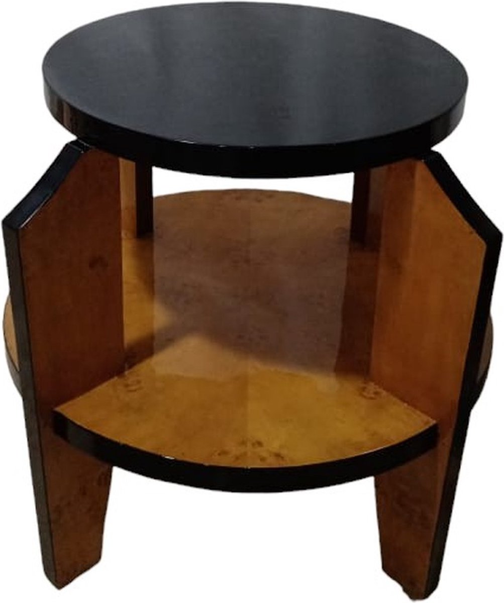 Barok zwarte bijzettafel