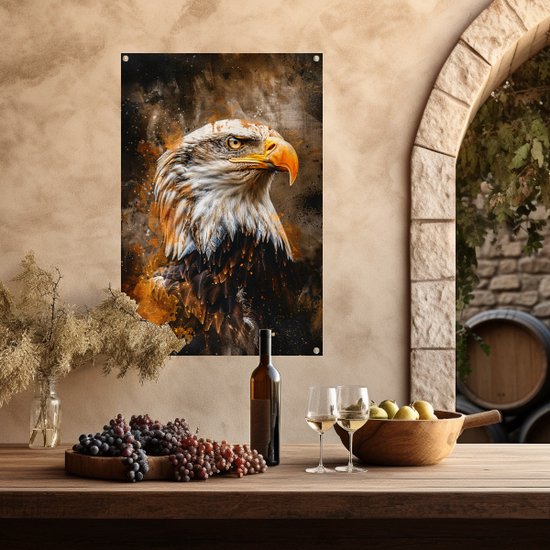 Affiche aigle - Posters Animaux - Poster jardin Couleur - Décoration extérieur - Tableau Jardin - Décoration Jardin pour extérieur poster jardin 40x60 cm