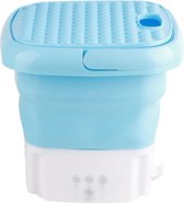 Mini machine à laver et centrifugeuse pliante pour un nettoyage en profondeur - Blauw