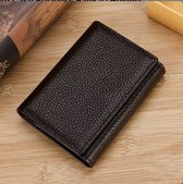 Leerella - porte-cartes - convient pour 10 cartes - pour femmes et hommes - porte-cartes de crédit - marron