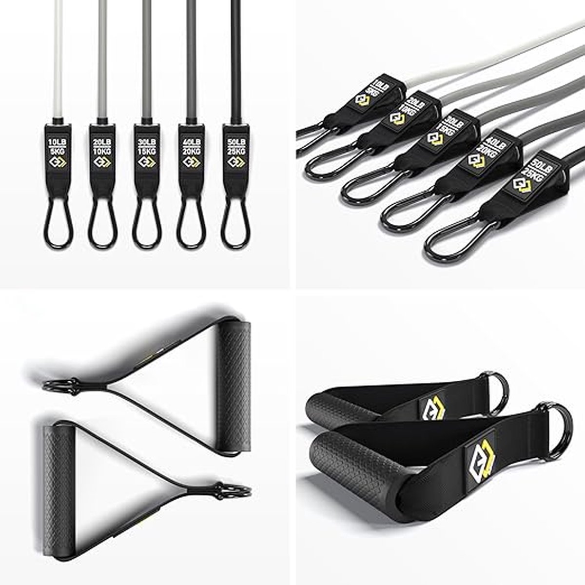 Weerstandsbanden Fitness Set 5 ‎20 x 17 x 11 cm