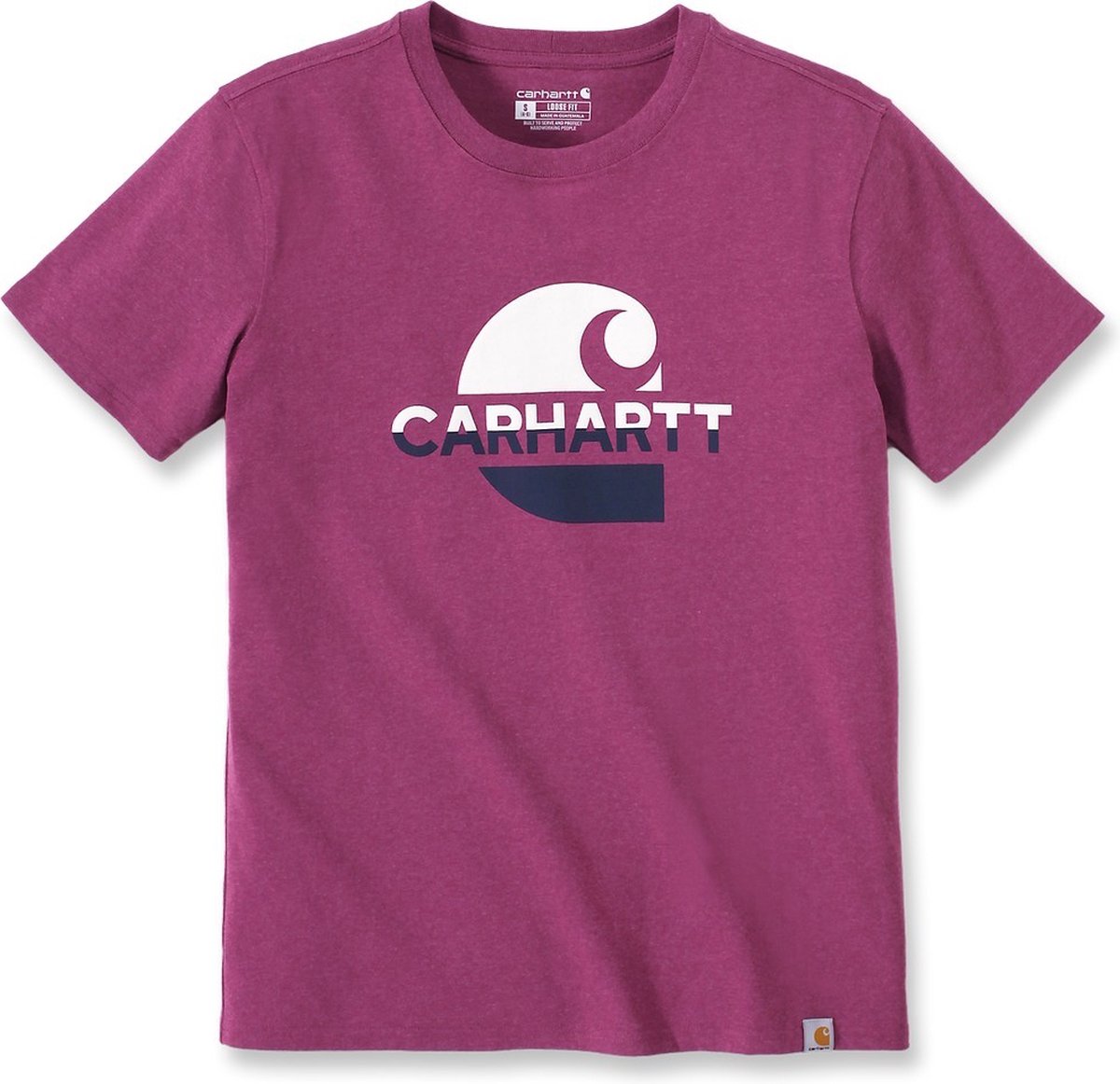 Carhartt Damen Loose Fit S/S Graphic T-Shirt Magenta Agate-L Rosa