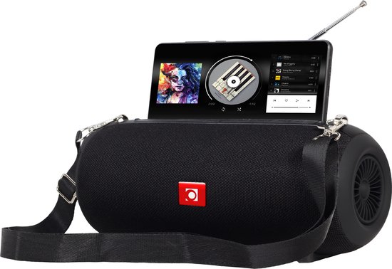 Gembird Draagbare Draadloze Speaker - FM Radio - Tot 7 uur - Bluetooth, AUX, SD kaart en USB - Zwart
