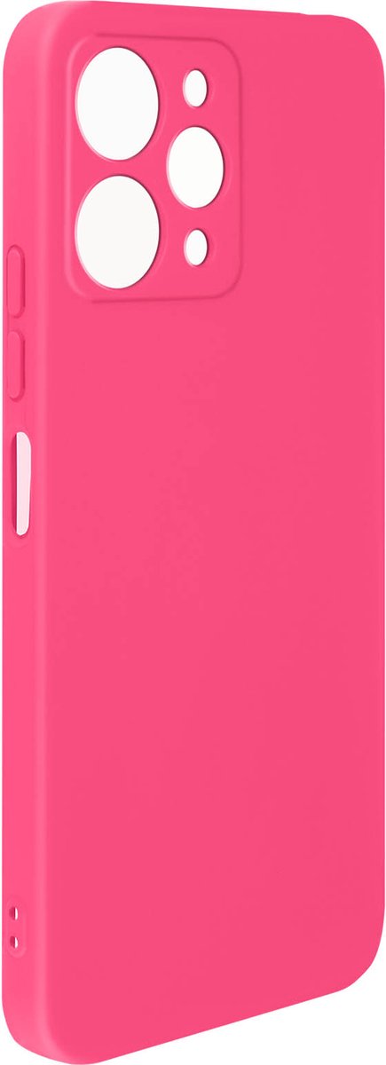 Avizar Hoes Geschikt voor Xiaomi Redmi 12 Halfstijf met Soft Touch afwerking, Fuchsia