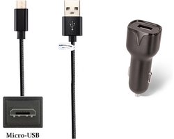 OneOne 2.1A Auto oplader + 2,0m standaard Micro USB kabel. Autolader adapter past op Kindle ( Amazon ) eReader Kindle 2 / 3 / 4 / 5 / DX, Paperwhite (de eerste versie), Voyage, Kindle 6 E Ink, Fire HD / HD 6 / HD 10, Oasis