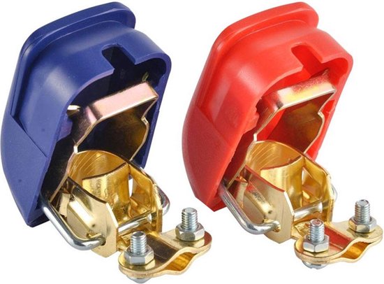 Accupoolklemmen Set - Snelsluiting - 18-19 mm - Voor 12V accu - 2 stuks ...