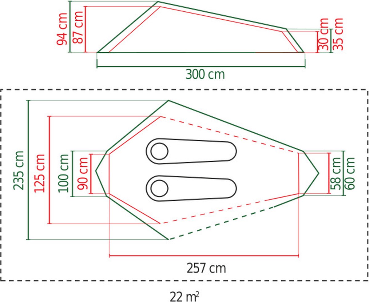 Coleman - Cobra 2 Compacte Tent - American Base