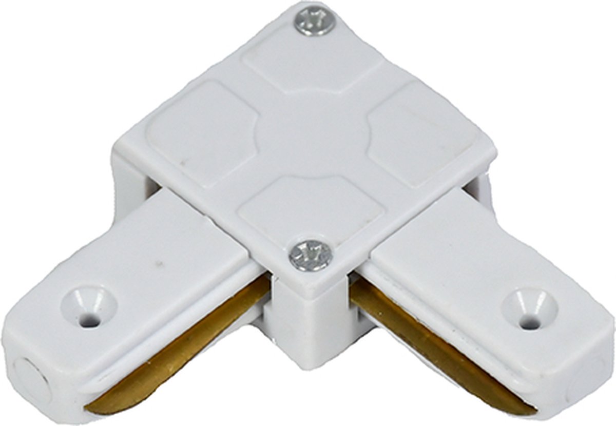 Ledl Trackrails L-Vorm Koppelstuk 1 Fase Wit
