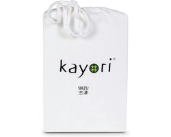 Kayori Shizu Molton Splitmatras Hoeslaken - 180x220 cm - Matrasbeschermer - Biologisch Katoen - Wit