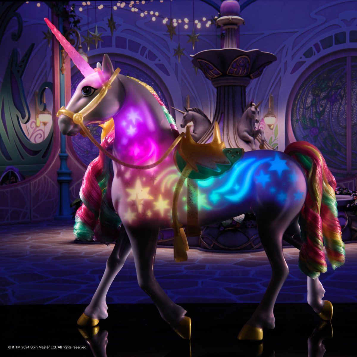 Unicorn Academy - Sophia & Regenboog Lichtmagie Wildstar - Modepop met Interactieve Eenhoorn met licht geluid en muziek — afbeelding 9