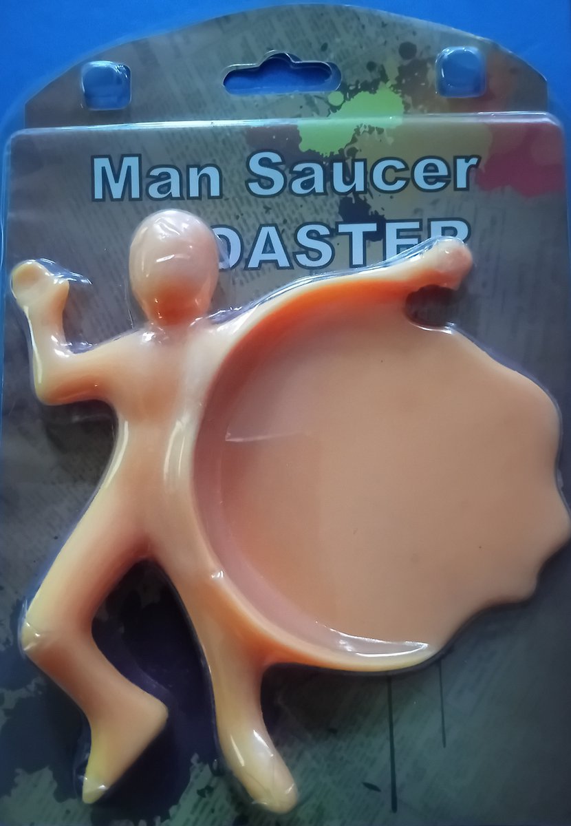Bundera Man saucer coaster Splash onderzetter oranje