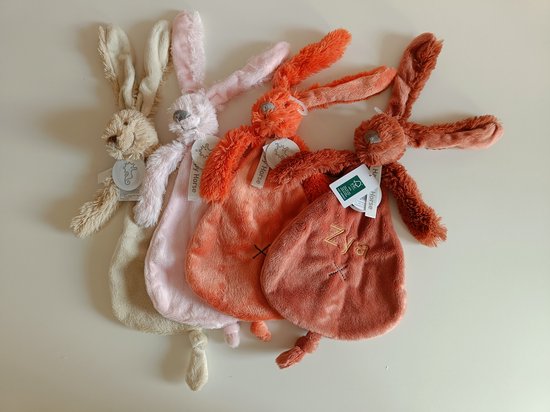 Happy Horse Rabbit Richie - Met Geborduurde Naam - Kleur Rusty - Kraamcadeau van Happy Horse — afbeelding 2