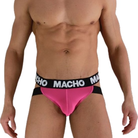 MACHO - MX28FA JOCK ROSE FLUO XL | SOUS-VÊTEMENTS ÉROTIQUES POUR HOMMES