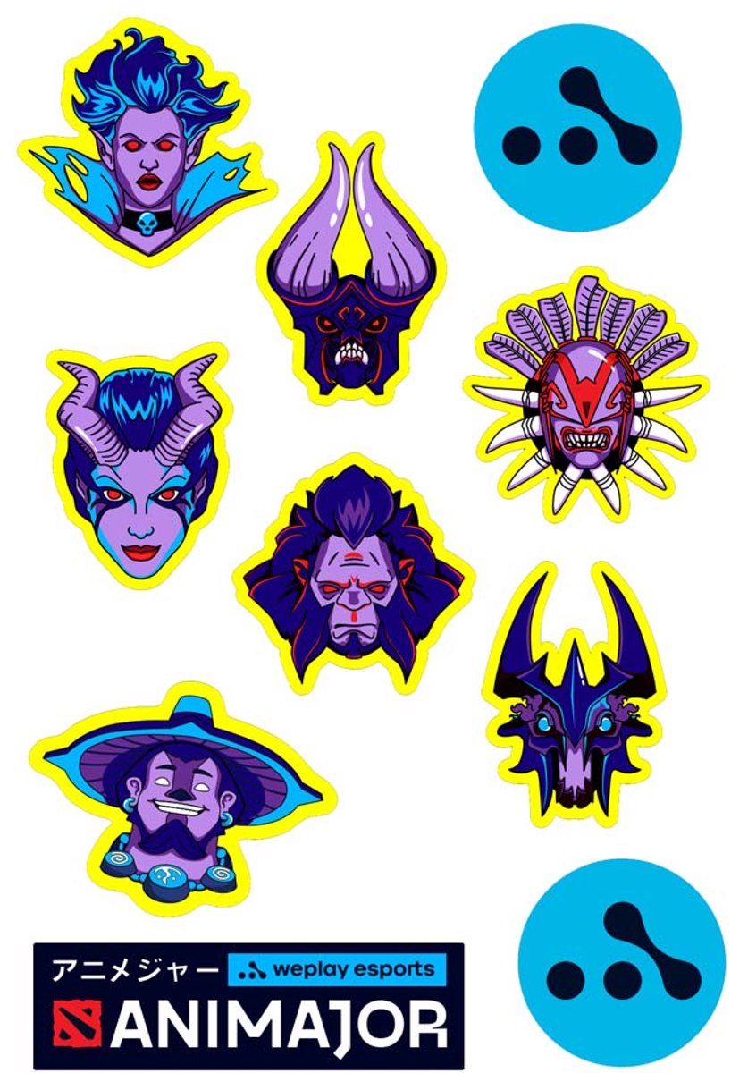 Animajor Dota 2 - Stickers - Series 2
