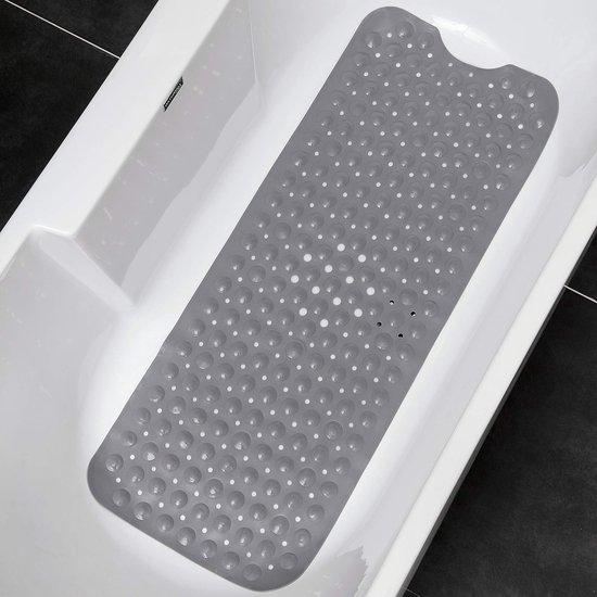 SHUCHING Zeedieren badmat antislip voor kinderen, 100 x 40 cm extra lange baby badkuip mat antislip, kinderen douchemat antislip anti-schimmel voor badkamer machinewasbaar