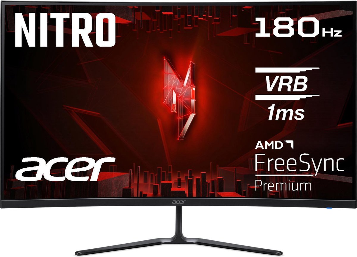Acer ED0 Nitro ED320QRS3bmiipx computer monitor 80 cm (31.5") 1920 x 1080 Pixels Full HD LCD Zwart