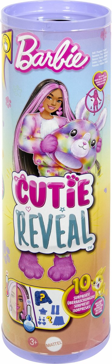 Barbie Cutie Reveal Color Dream - Barbiepop - Konijn — afbeelding 4