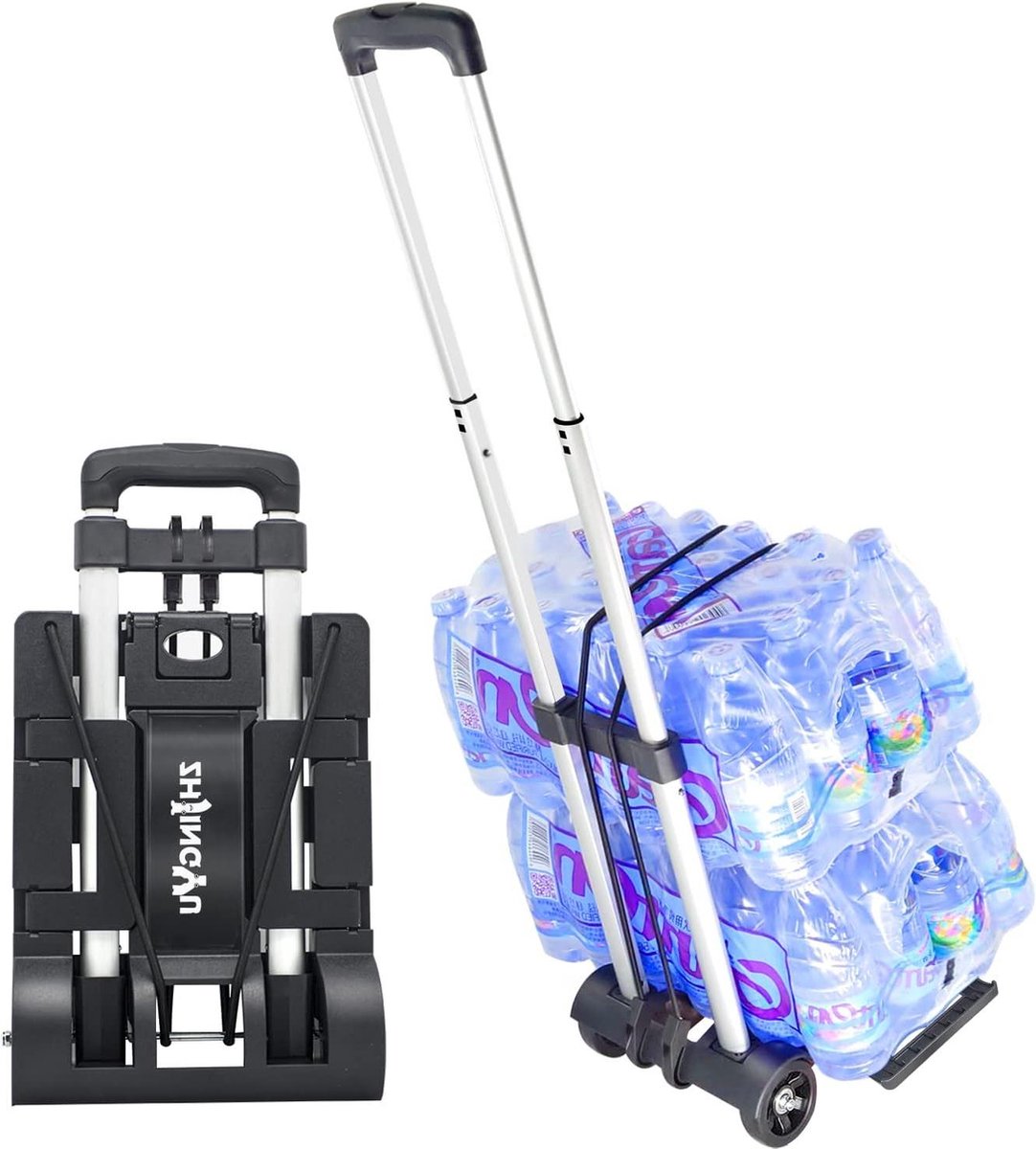 Opvouwbare Trolley Taupe - Norländer - Totaal Geschenk