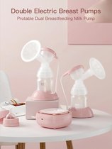 Bol.com Amalee - Dubbele Elektrische Borstkolf - Portable - Borstvoeding - Melk Pomp Met Nachtlampje - Touch Screen - Verstelbar... aanbieding