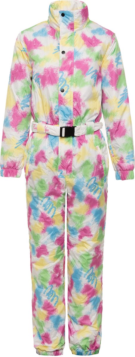 Funky Alps Skipak Neon Graffiti Vintage Onesie Skipak Wintersport Apres-ski Flourescerend Neon Graffitti