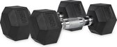 VirtuFit Hexa Dumbbell Pro Set - Hexagon Dumbbells - Gewichten Set - Duuzaam en Slijtvast - Krachttraining - CrossFit & Fitness - Geschikt voor Beginners en Professionals - 2 x 5 kg