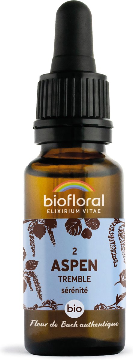 Biofloral- 02 - Aspen - Ratelpopulier - Bio - Bio Demeter - 20 ml