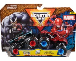 foto van Monster Jam - Marvel Vemon Vs. de Amazing Spide-Man metale trucks - Schaal van 1:64