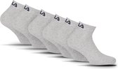FILA - Basic Quartersokken / Enkelsokken | 6-Pack | Quarter Socks | Maat 39/42 - Grijs