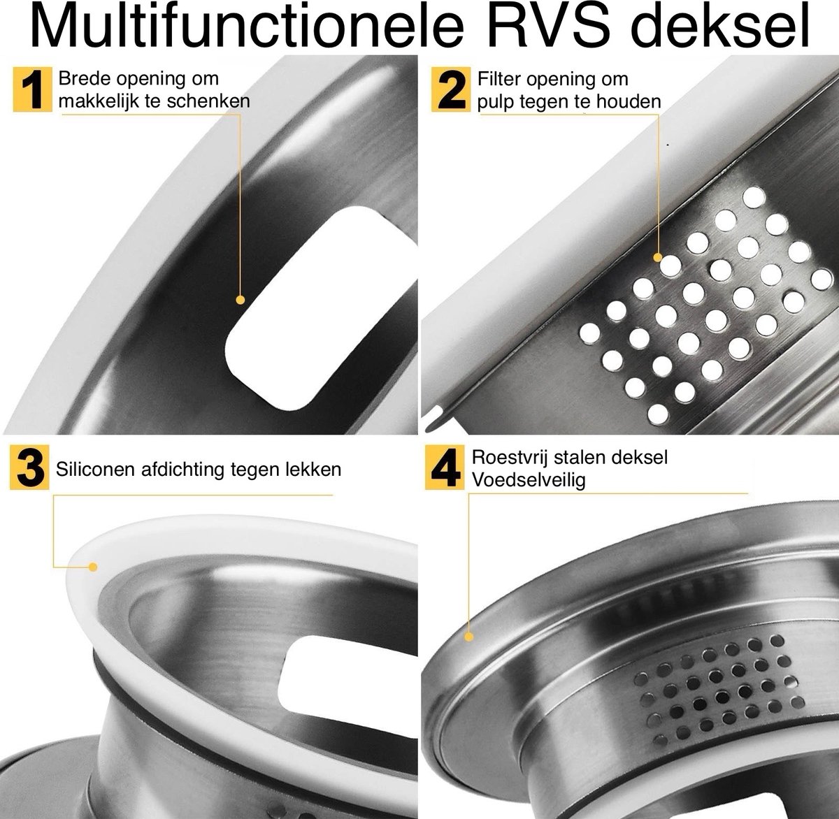 Duvision - Waterkan met deksel 1,5L - Extra stevig glas - Past perfect in koelkastdeur - Vaatwasser bestendig - Schenkkan - Theekan — afbeelding 2