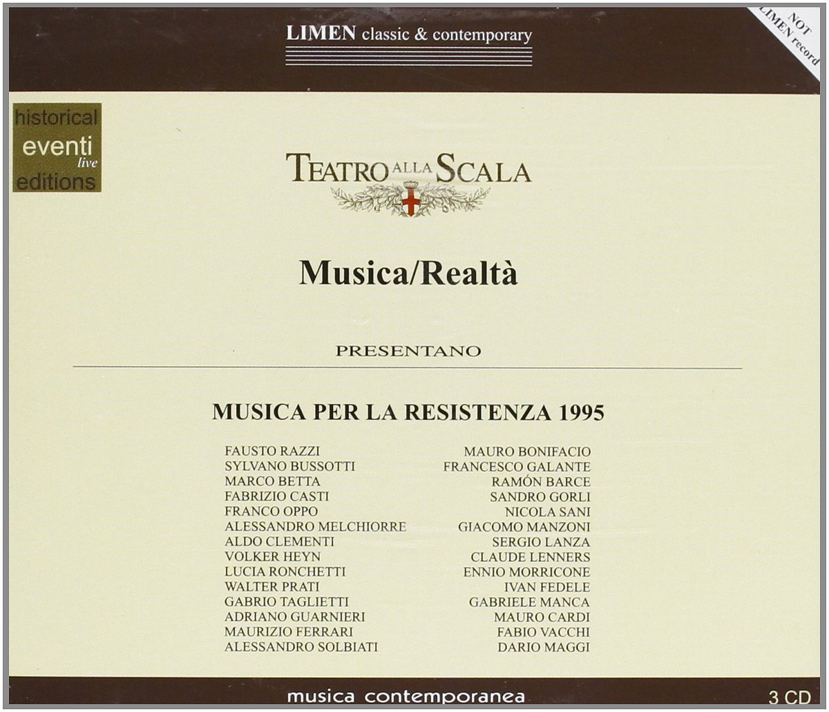 3-CD Teatro all Scala / Musica Realta - Presentano Musica per la Resistenza 1995