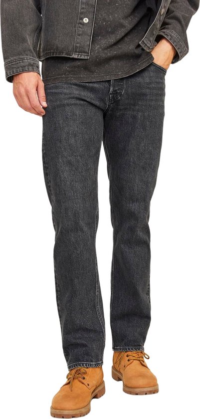 Pantalons en Jeans pour homme Jack & Jones JJICHRIS JJCLASSIC AM 079 coupe confortable/décontractée Zwart 34W / 32L Adultes
