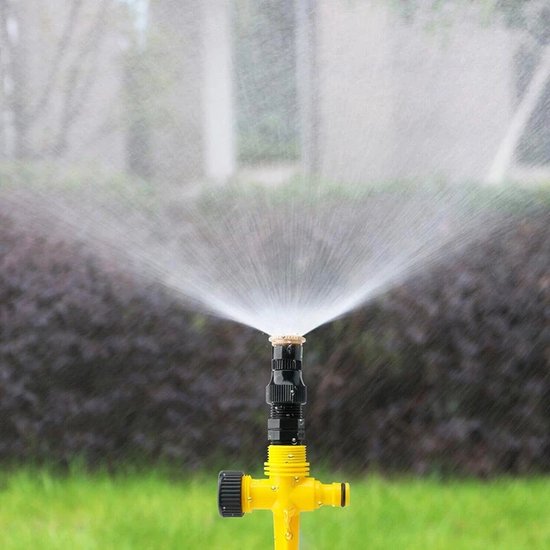 Arroseur Rotatif Réglable 3 Bras – Couverture Jusqu’à 50 M², Plastique Robuste, Idéal Jardin Pelouse Gazon